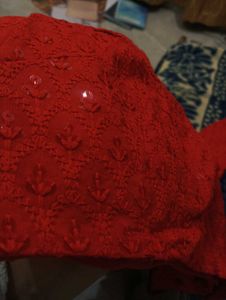 Red Sequin Lehenga Choli