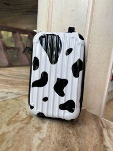 Cow Print Cosmetic Bag