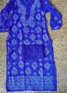 Georgette Embroidery Kurti With Free Inner