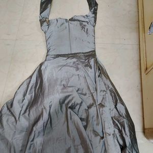 Grey Embellished Ethnic Gown for 12-14 year girl