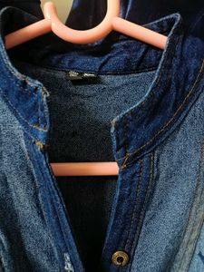 Denim Star Print Dress