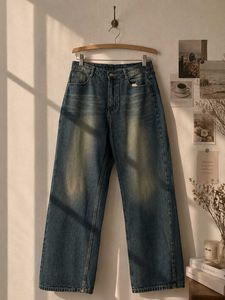 Vintage Wash Wide Leg Jeans