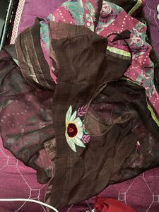 Embroidered Saree