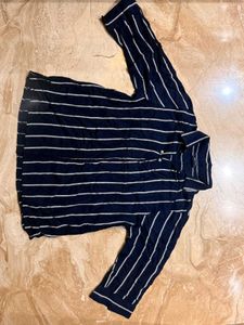 Classic Striped Navy Blue Top