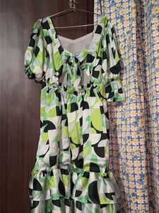 Stylish Geometric Print Midi Dress