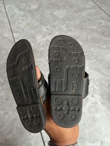 Stylish Brown &amp; Black Thong Sandals