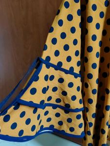 Yellow Polka Dot Bell Sleeve Top