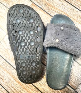 Grey Fuzzy Slides