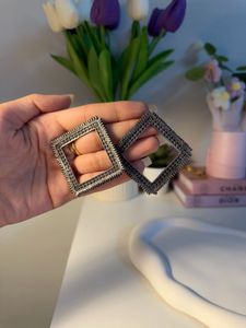 Geometric Square Earrings