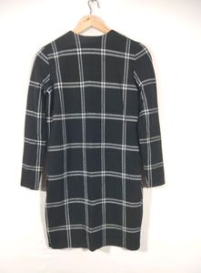 Black &amp; White Plaid Cardigan