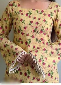 Floral Print Short Kurti