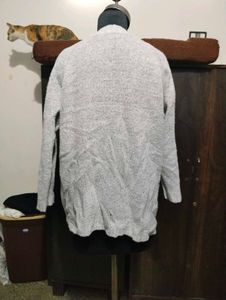 Cozy Grey Knit Cardigan