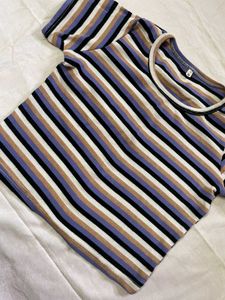 Striped Crop Top
