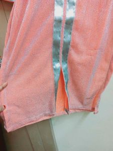 Sparkly Peach Kurta