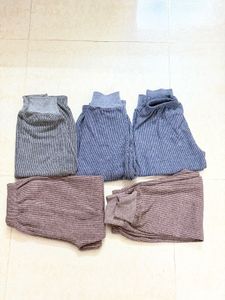 Cozy Striped Pajama Bottoms Set