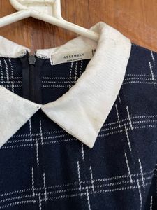 Chic Plaid Collared Top