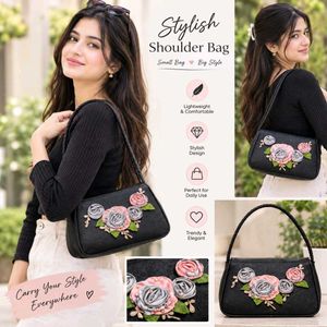 Chic Floral Shoulder Bag