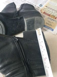 Chic Black Leather Ankle Boots