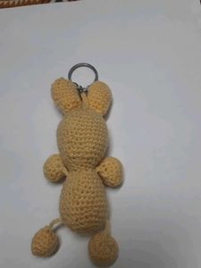 Handmade Crochet Bunny Keychain