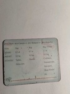 Cheetos Butterfree motion card (2nd)