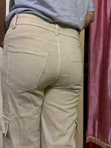Beige Cargo Pants