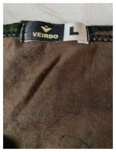 Hardly Used Camouflage Print T-Shirt 42 to 44 Size