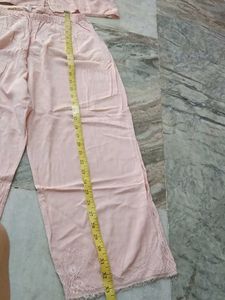 Pink Cotton Pajama Set