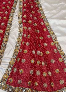 Stunning Red Embroidered Lehenga Choli