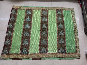 Beautiful Green Embroidered Saree with Blouse
