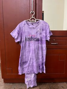 Tie-Dye Kindness T-Shirt with bottom