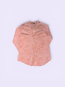 Pretty Peach Floral Kurta