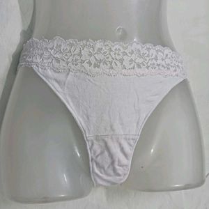 White Lace⭐ Trim Briefs