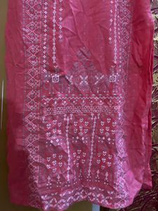 Pink Embroidered Kurta
