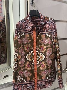 Stylish Printed Button-Down Shirt