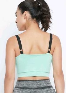 Clovia Non-Wired Sports Bra in Turquoise Blue