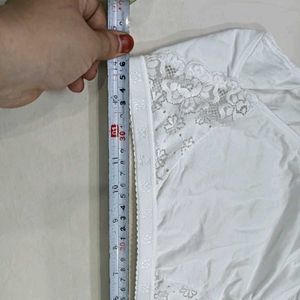 Comfortable 🪔White Briefs with Lace Detail