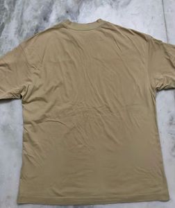 H&amp;M Oversized Men's Basic Tan T-Shirt