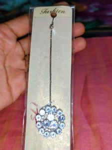 Stunning Blue Stone Maang Tikka