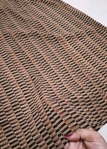 Brown Striped Lehenga Choli Set
