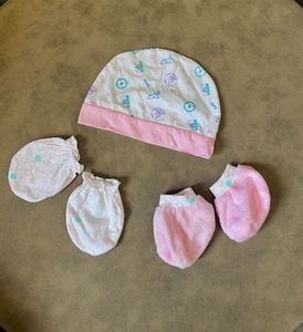 Baby Hat and Mittens Set