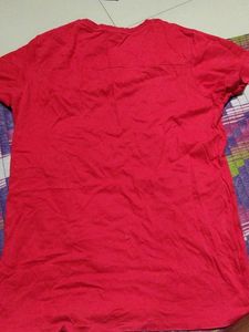 Scotch and soda Red Graphic T-Shirt