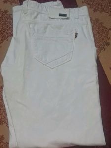 Men's White Casual Pants