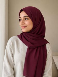 chiffon marron hijab
