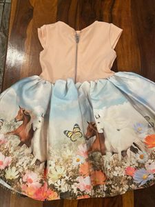 Adorable Horse Print Dress