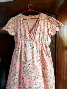Pure Cotton Floral Midi Dress