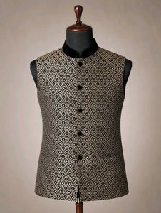 Elegant Brocade Nehru Jacket