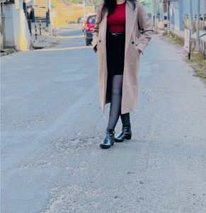 Classic Long Beige Coat