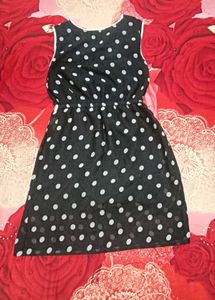Girls Black Polka Dot Dress