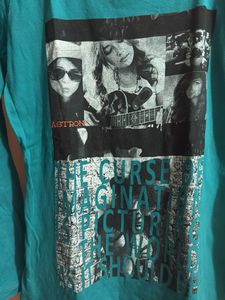 Set of Turquoise and Off White Tees