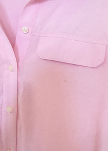 Pink Button-Up Cropped Shirt